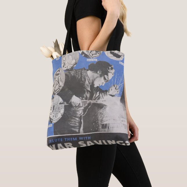 Tote Bag Réimpression de l'affiche britannique de guerre. (De près)