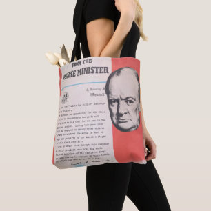Tote Bag Réimpression de l'affiche britannique de guerre.