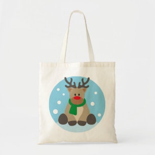Tote Bag Reindeer Rudolph Noël hiver décembre