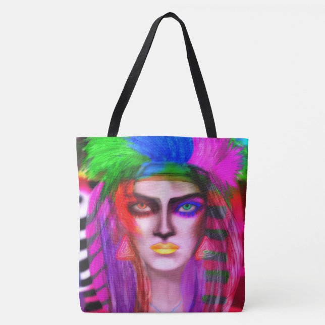 Tote Bag Reine d'arc-en-ciel de la lune (Devant)