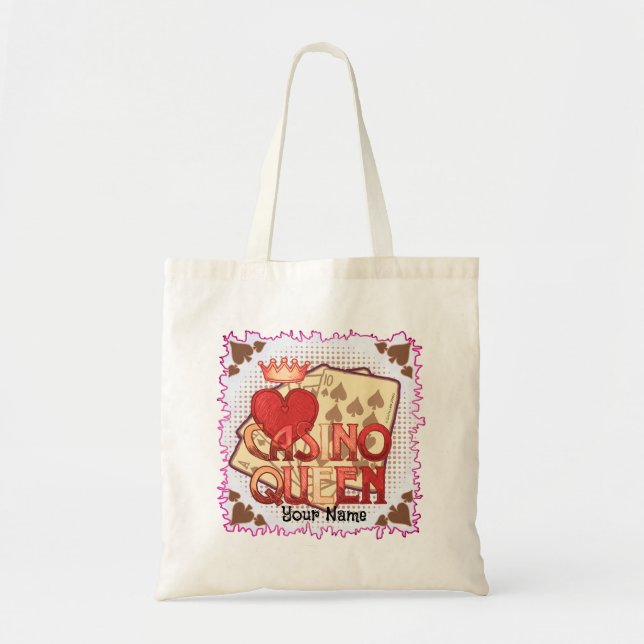 Tote Bag Reine de Casino Chaud (Devant)