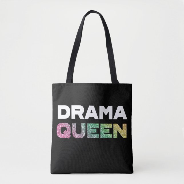 Tote Bag Reine de drame de parties scintillantes (Devant)
