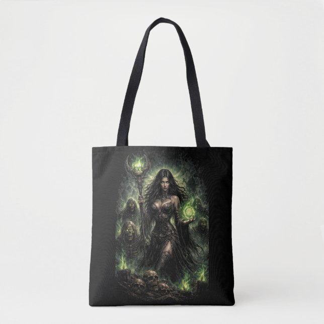 Tote Bag Reine de la Flamme Verte (Devant)