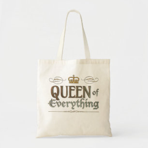 Tote Bag REINE de tout - Mère grand-mère Royal