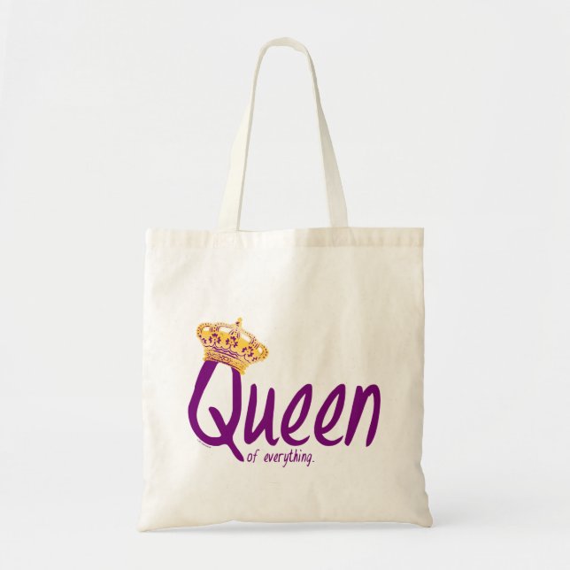Tote Bag Reine de tout [sac] (Devant)