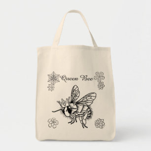 Tote Bag Reine des abeilles : Fourre-tout personnalisé par