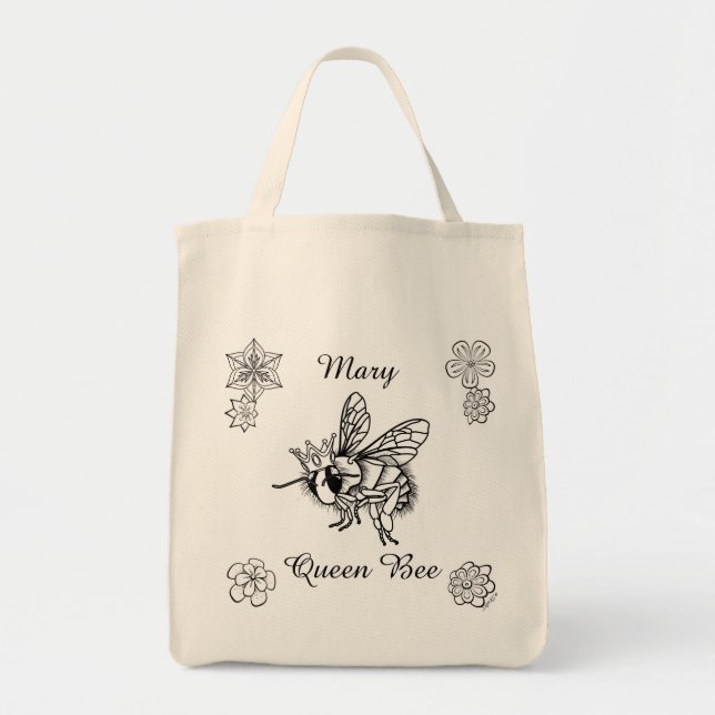 Tote Bag Reine des abeilles : Fourre-tout personnalisé par (Devant)