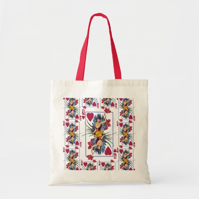 Tote Bag Reine des Coeurs et des Fleurs (Devant)