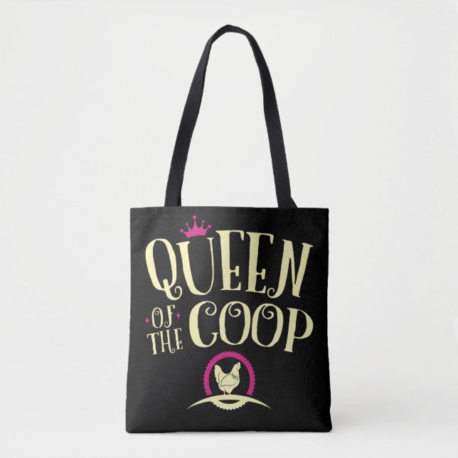 Tote Bag Reine des femmes de l'éleveur de poulets de la côt (Devant)