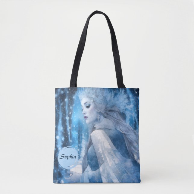 Tote Bag Reine des neiges de beauté gelée en Wonderland d'h (Devant)