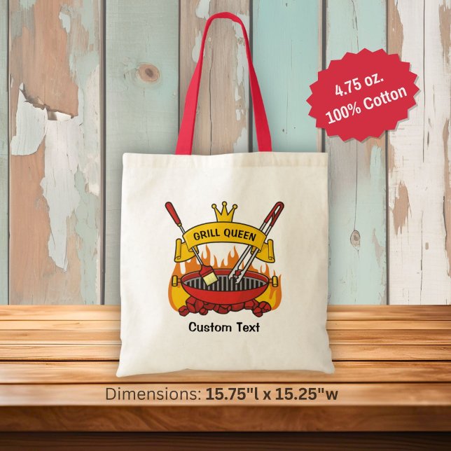 Tote Bag Reine du grill (Créateur téléchargé)
