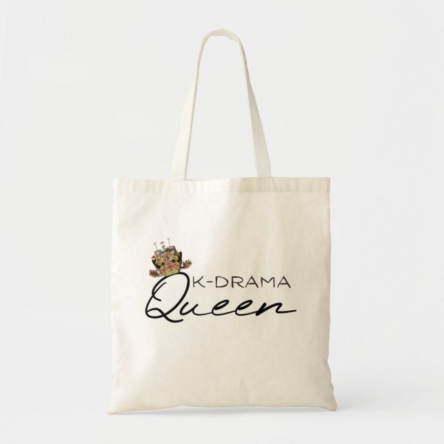 Tote Bag Reine KDrama avec couronne traditionnelle (Devant)