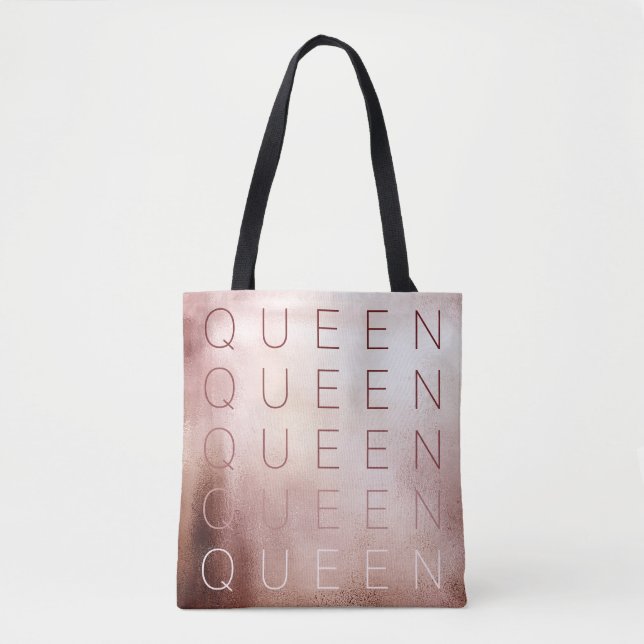 Tote Bag Reine Shimmer d'or Rose (Devant)
