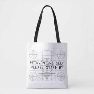 Tote Bag Réinventer l'auto-amusant avec le Motif de test