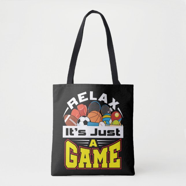 Tote Bag Relax C'est juste un jeu PE Enseignant Gym Coach (Devant)