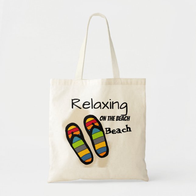 Tote Bag Relaxation sur la plage fourre-tout (Devant)
