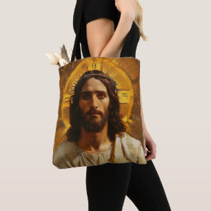 Tote Bag Religieux Jésus Gold
