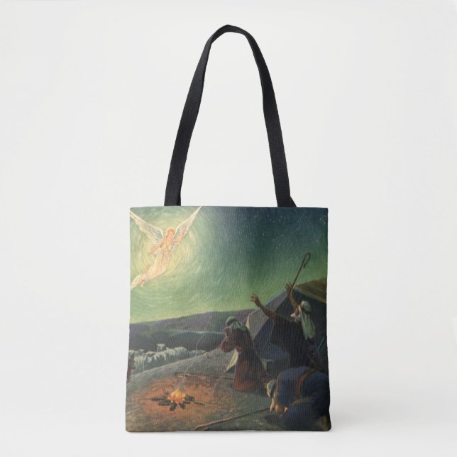 Tote Bag Religion vintage, Annonciation aux bergers (Devant)