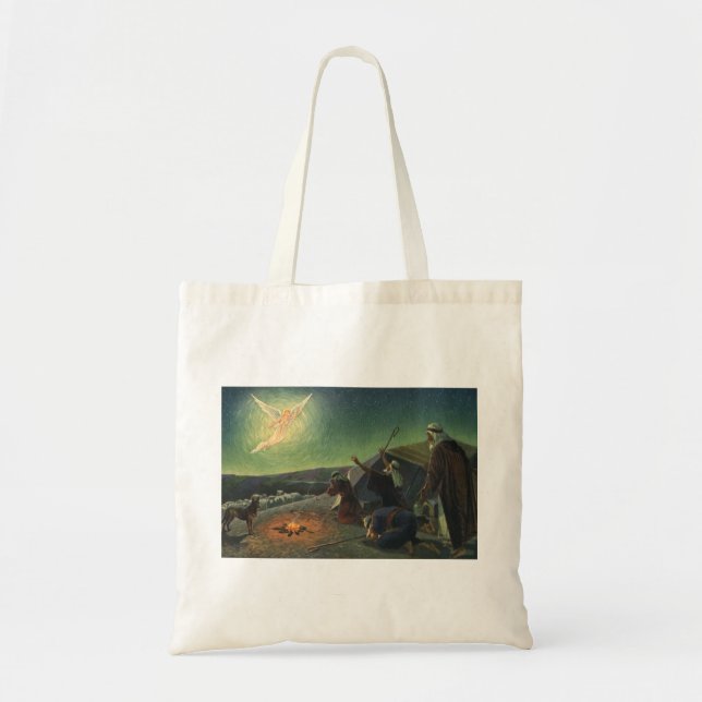 Tote Bag Religion vintage, Annonciation aux bergers (Devant)