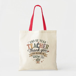 Tote Bag Remerciement à l'enseignant de fin d'année pour m'