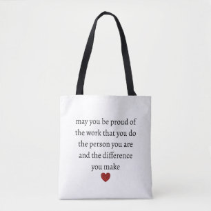 Tote Bag Remerciement appréciation infirmière enseignante m