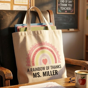 Tote Bag Remerciement d'appréciation pour professeur Bohème