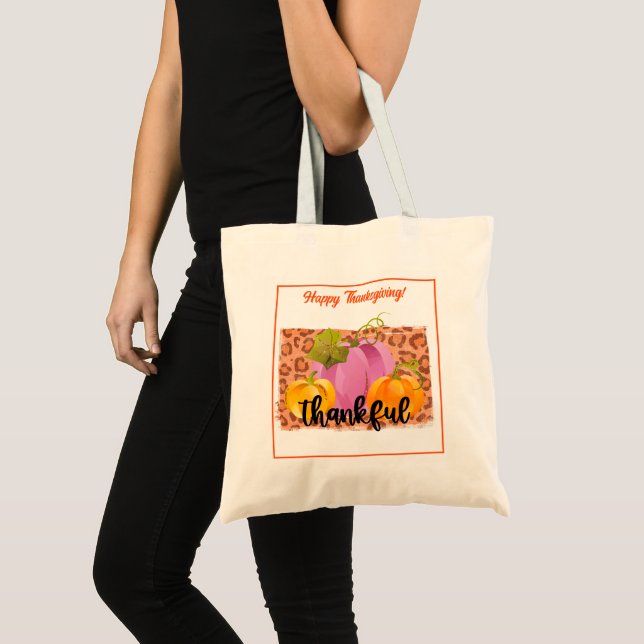 Tote Bag Remerciements Personnaliser d'automne (Devant (produit))