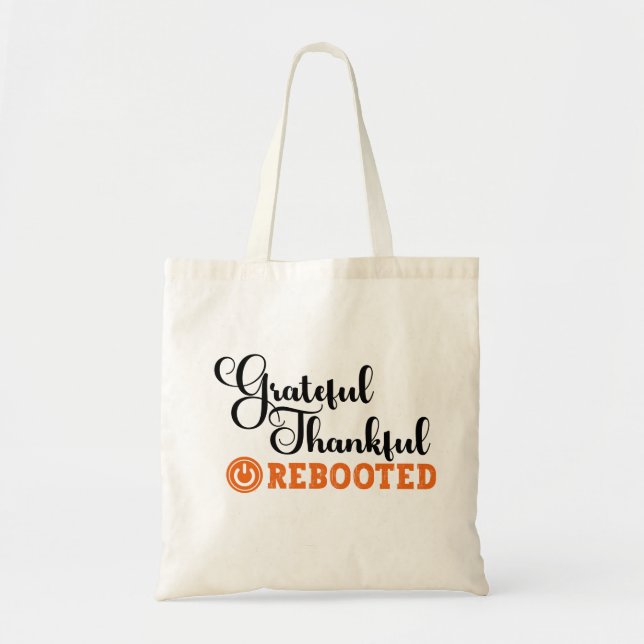 Tote Bag Remerciements Redémarrés - Technologies de l'infor (Devant)