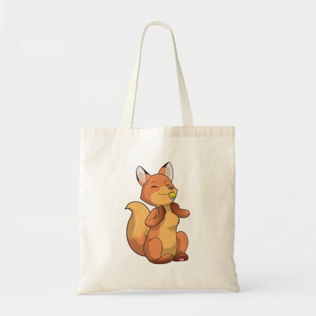 Tote Bag Renard avec Lollipop (Devant)