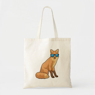 Tote Bag Renard avec lunettes de soleil
