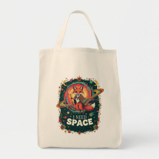 Tote Bag Renard Cosmique Multicolore Boho J'ai Besoin d'Esp