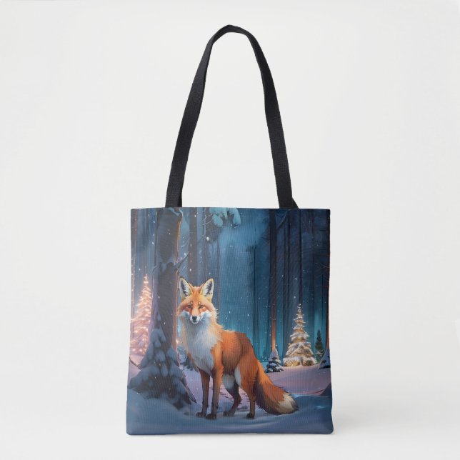 Tote Bag Renard de Noël (Devant)