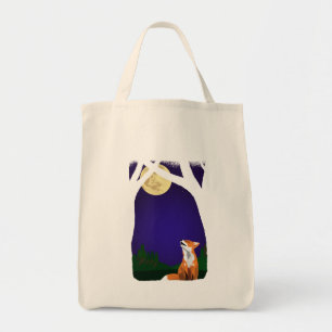 Tote Bag Renard de pleine lune