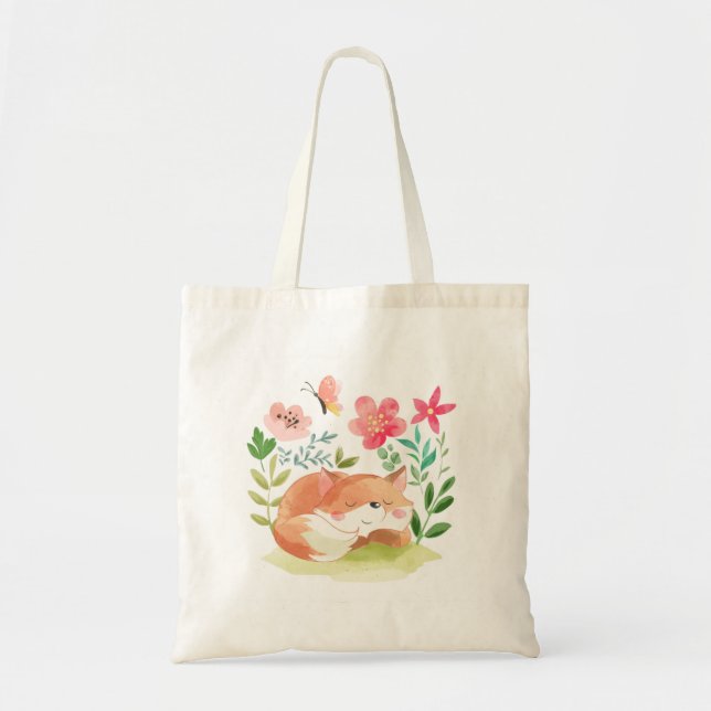Tote Bag Renard dormant (Devant)