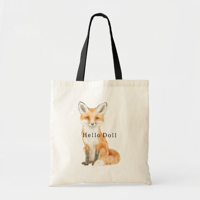 Tote Bag Renard doux (Devant)