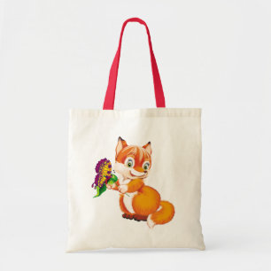 Tote Bag renard et papillon