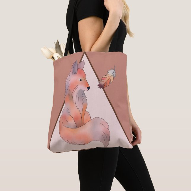 Tote Bag Renard et plume (De près)