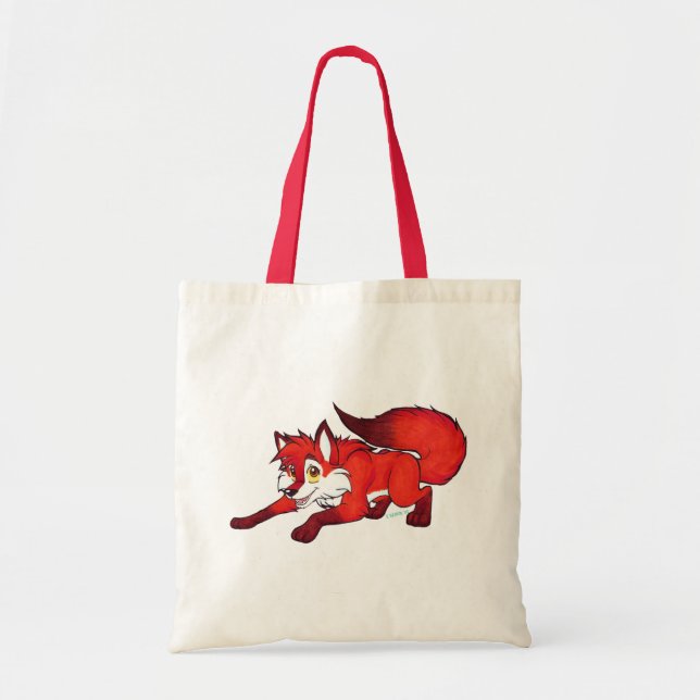 Tote Bag Renard fourre-tout de bande dessinée (Devant)