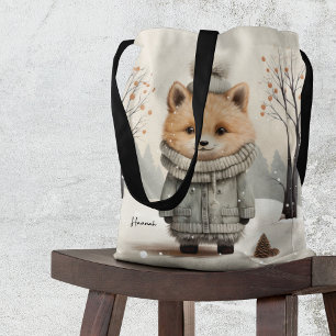 Tote Bag Renard hivernal