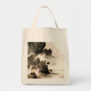 Tote Bag Renard mystique printanier Montagne embrumée Minim