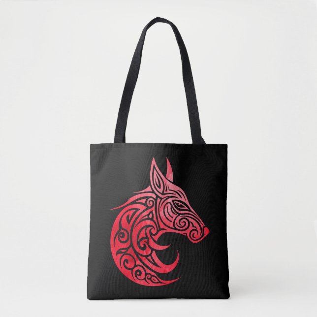 Tote Bag Renard nordique celtique (Devant)