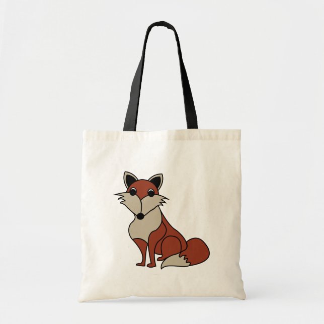 Tote Bag Renard Rouge Mignon Enfants (Devant)