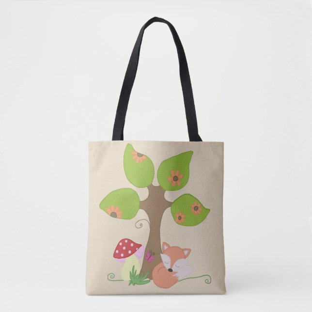 Tote Bag Renard unterm arbre (Devant)