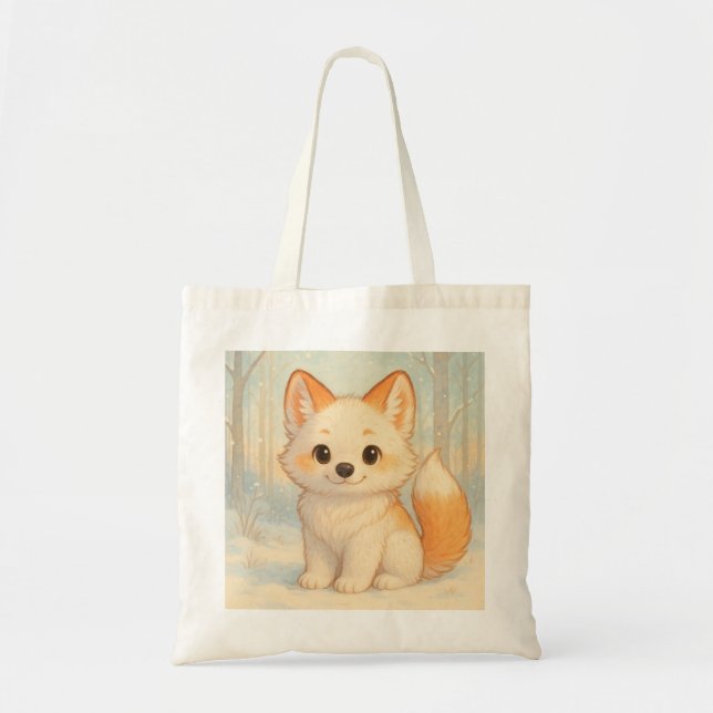 Tote Bag Renardeau sous la neige (Devant)