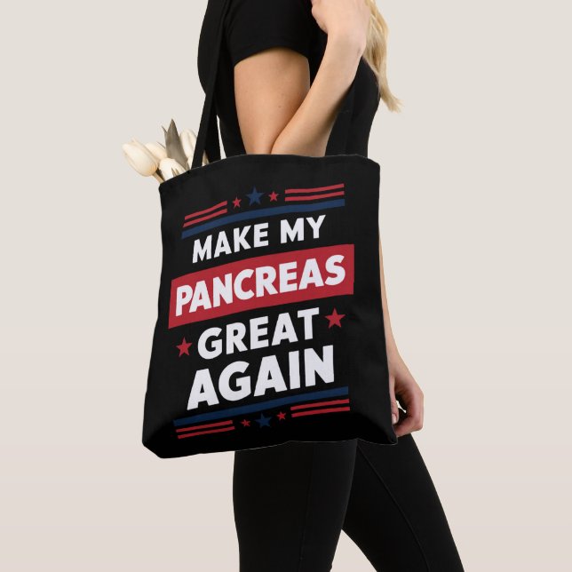 Tote Bag Rendez Mon Pancréas Grande Encore Sensibilisation  (De près)