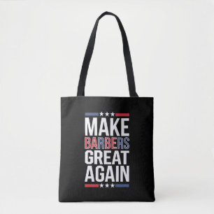 Tote Bag Rendez sa grandeur aux barbiers Barbiers pour Trum