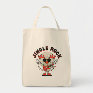 Tote Bag Rendez-vous Cool Jingle Rock avec guitare et lunet