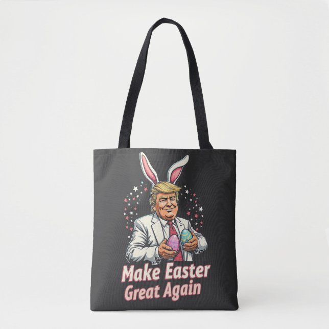 Tote Bag Rendre à Pâques de grands oeufs de Pâques Trump (Devant)