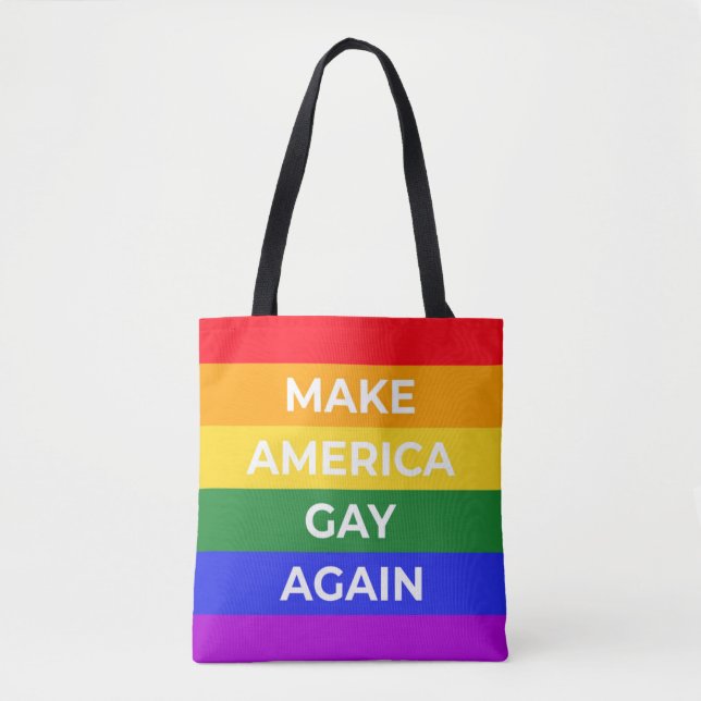 Tote Bag Rendre l'Amérique gay (Devant)