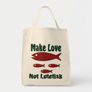 Tote Bag Rendre l'amour pas Lutefisk drôle Scandinave